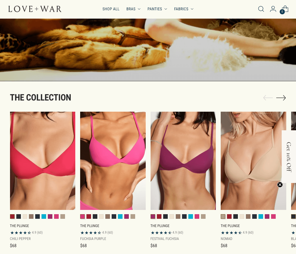 Gallery image: Love + War returns automation and bundle PDP – 6 of 8